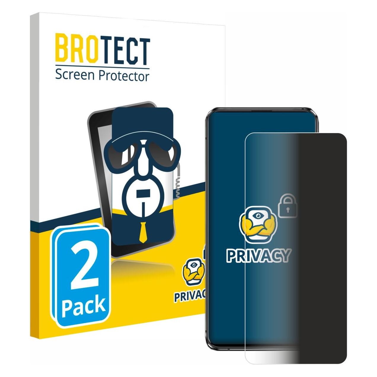 Brotect Sichtschutzfolie Anti-Spy Privacy Folie Blaulicht-Schutz (Asus Zenfone 7 Pro) (4339459)