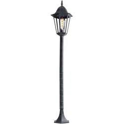 Rustikale Steh Leuchte Stand Lampe Laterne Beleuchtung Außen Strahler IP44 ALU
