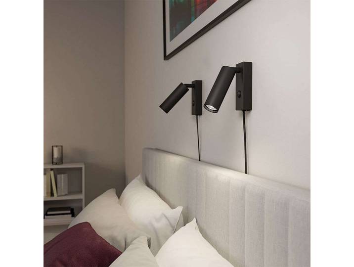 Pipeline Wandleuchte Matt Black - Herstal - Wohnzimmer - Metall