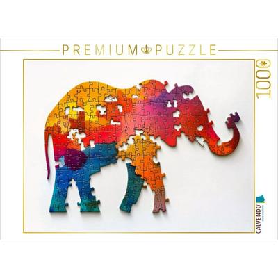 CALVENDO Puzzle Elefant | 1000 Teile Lege-Größe 64x48cm Foto-Puzzle für glückliche Stunden
