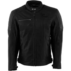 Rusty Stitches Cooper, Lederjacke - Schwarz - S