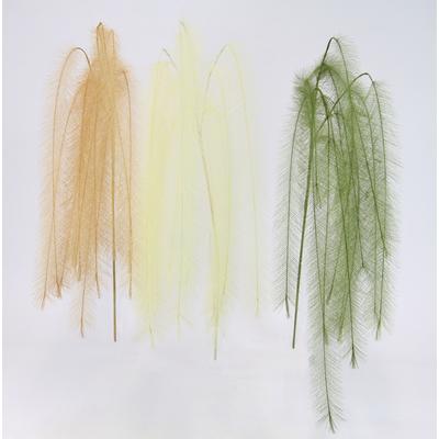 Kunstpflanze I.GE.A. "Federzweig", beige (creme), B:20cm H:80cm, Kunststoff, Polyester, Kunstpflanzen, Kunstpflanze, 3er Set