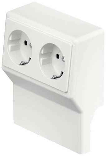 6132245 Elektro-Sockelleisten-Zubehör SL 2GT2050 rws Geräteeinsatz Steckdose Reinweiß 1St.