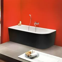 Ottofond Badewanne Modena Corner schwarz weiß rechts.. - Badewanne