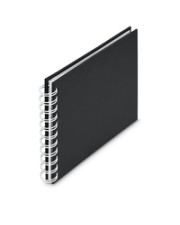 Hama Spiral-Album Fine Art 30 weiße Seiten New Black Bürokleinmaterial (9872)