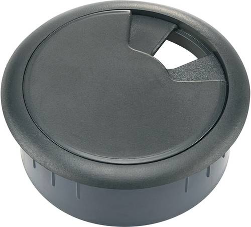 TRU Components 530045 Kabeldurchführung für Arbeitsplatten ABS Schwarz 1St.