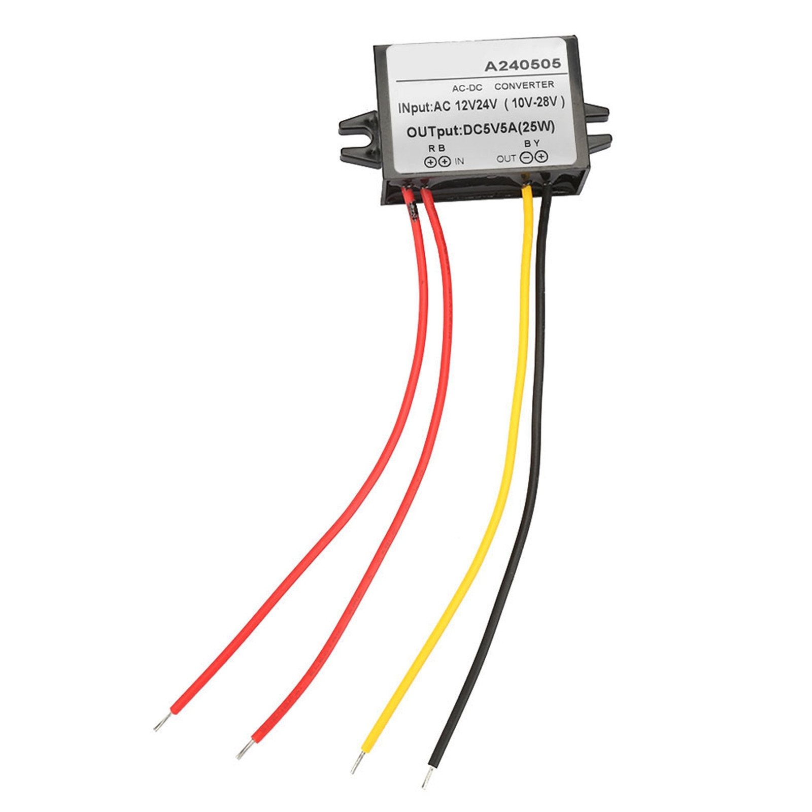 Cocosity AC 12V/24V naar DC 5V step-down converter, AC/DC voeding module (5A)