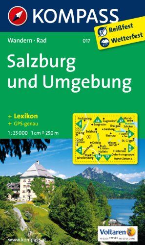 Salzburg und Umgebung 1 : 25 000: Wanderkarte mit Kurzführer und Radwegen. GPS-genau - Preis vom 09.10.2026 07:28:09 h