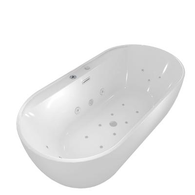 AcquaVapore freistehende Badewanne Wanne F29 180x90cm Whirlpool Luft & Wasser