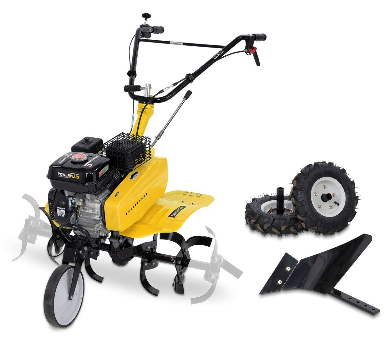 Powerplus POWXG7217 benzine-aangedreven mini-cultivator met 208 cm³ motor