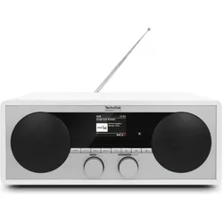 TechniSat Digitradio 451 CD IR (DAB+, FM, Bluetooth, WLAN), Radio, Schwarz, Weiss