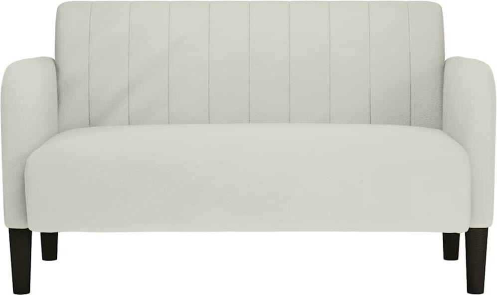 vidaXL Canapé causeuse crème 109 cm velours