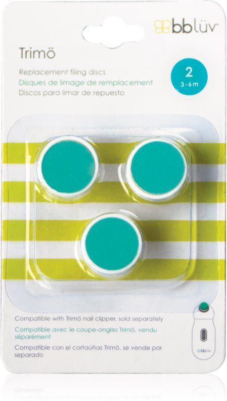BBLÜV Trimö accessoires de rechange pour lime à ongles pour enfants 3-6m 3 pcs