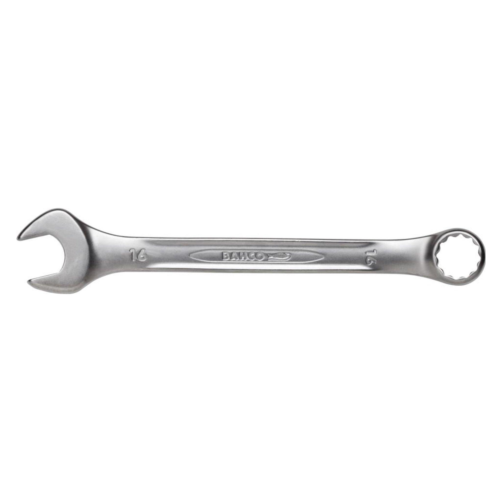 Bahco Flacher 18-mm-Ring-Maulschlüssel, verchromt, 208 mm (18 mm) (111M-18)