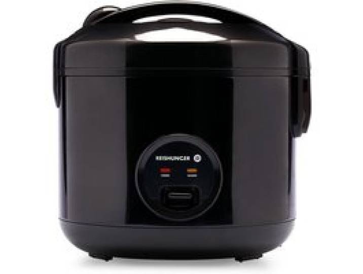 REISHUNGER Cuiseur riz (rice cooker) & cuiseur à vapeur Noir avec fonction de maintien au chaud - 1.2 l pour 1-6 personnes