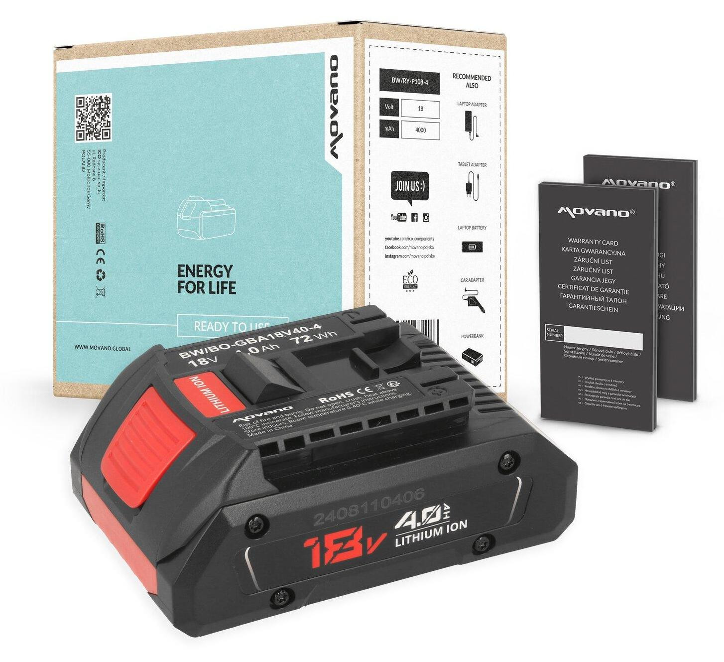 Bosch GBA 18V 4,0Ah accu