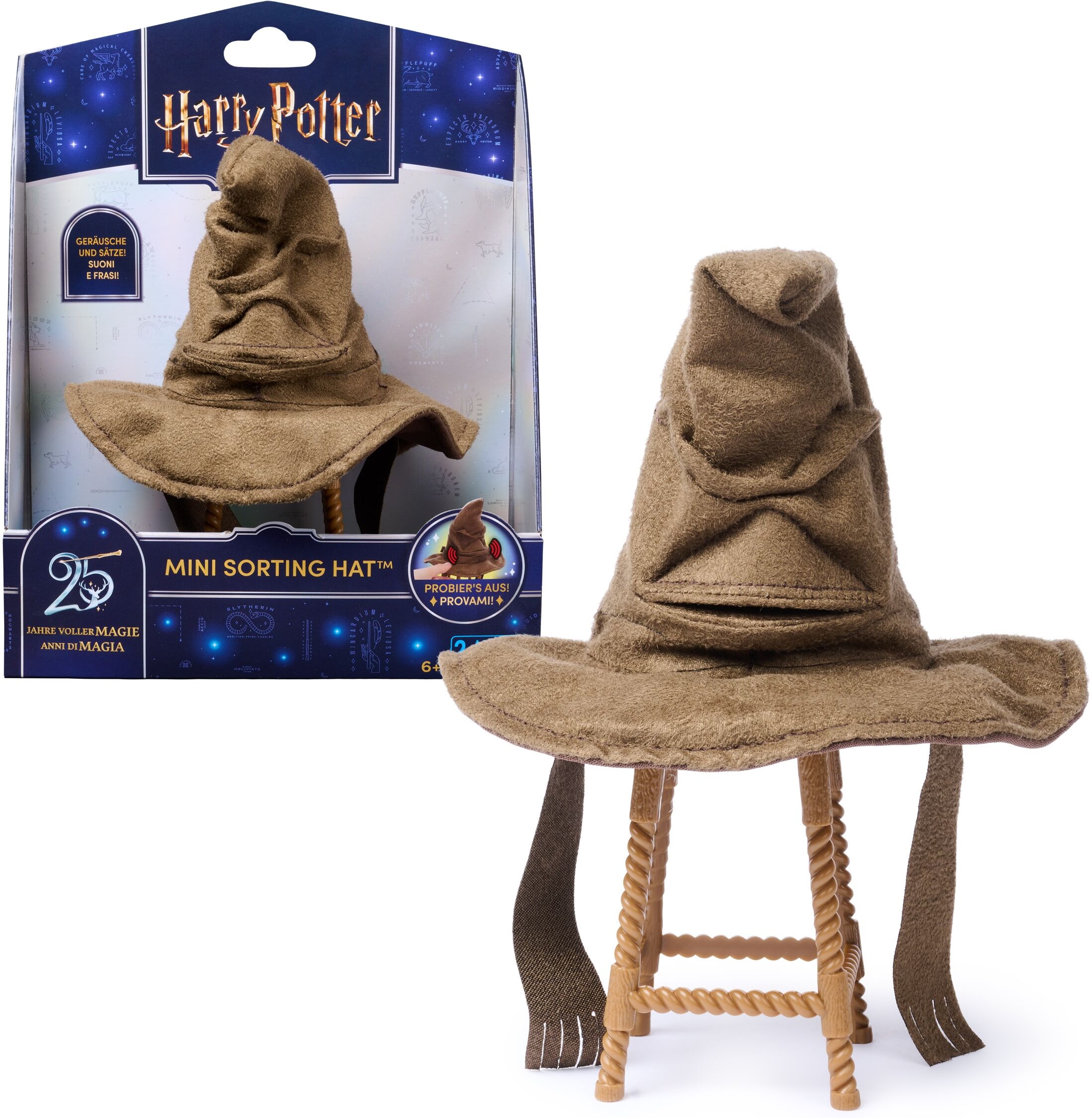 Spielfigur SPIN MASTER "Wizarding World - Mini Sprechender Hut", bunt, Spielfiguren, Kinder, Spielfigur