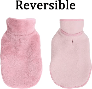 Inspire Curations CozyWrap Reversible Fleece Cat Jacket pink s