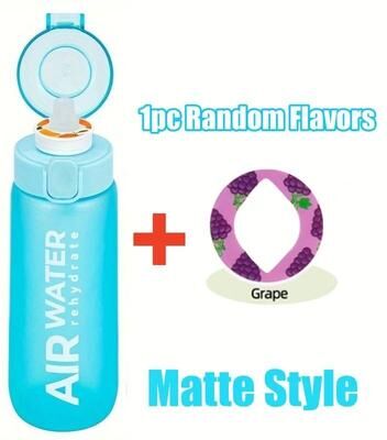 Uplift Picks ActiveHydro Fruit Infuser Water Bottle 750ml Flavor Pod Water Bottle For Fitness Sports And Outdoor Hydration blue Matte