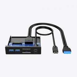 GrauGear G-MP01CR USB-Hub 6 Port USB-A, USB-C®, SD, microSD USB 3.0 5 GBit/s Schwarz G-MP01CR