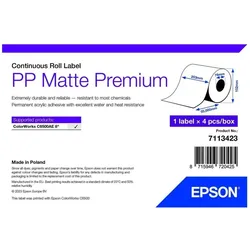 Epson, Etikettenrolle, Pp Matte Label Prem Continuous (203 mm)