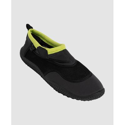 Badeschuh ARENA "ARENA WATERSHOES", Damen, Gr. 44, grau (schwarz_grau, li), Obermaterial: 60% Polyester, 38% Gummi, 2% Nylon, Schuhe Badeschuh