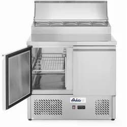 Arktic Saladette mit Aufsatzkühlvitrine 2 Türen und 2 Böden 900x702x1265mm