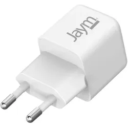 Jaym USB-C GaN PD PPS 25W Ladegerät (25 W), USB Ladegerät, Weiss