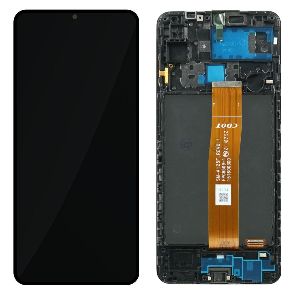 Samsung Display + Rahmen (montiert) A125F Galaxy A12 GH82-24490A (Display, Samsung Galaxy A12) (GH82-24490A-AS)