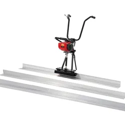 VEVOR Gasbeton-Estrichmaschine, 1830/2445/3370mm Aluminiumplatten-Geradekantenstangensatz, 4-Takt-Vibrationsmotor für Zement-Finishing mit Griffen, hocheffiziente Betonwerkzeuge 6500 U/min