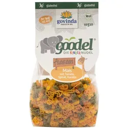 Goodel Kindernudel - Safari Mais mit Tomate, Spinat, Karotte 250g