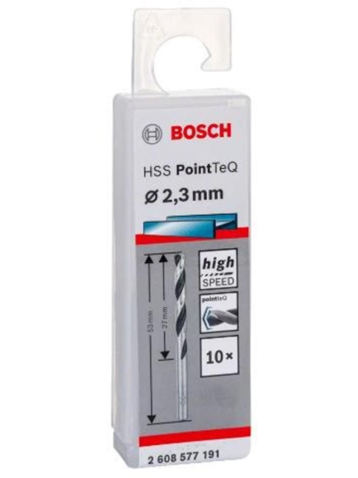 Bosch HSS PointTeQ Drill Bit 2.3mm 10pcs
