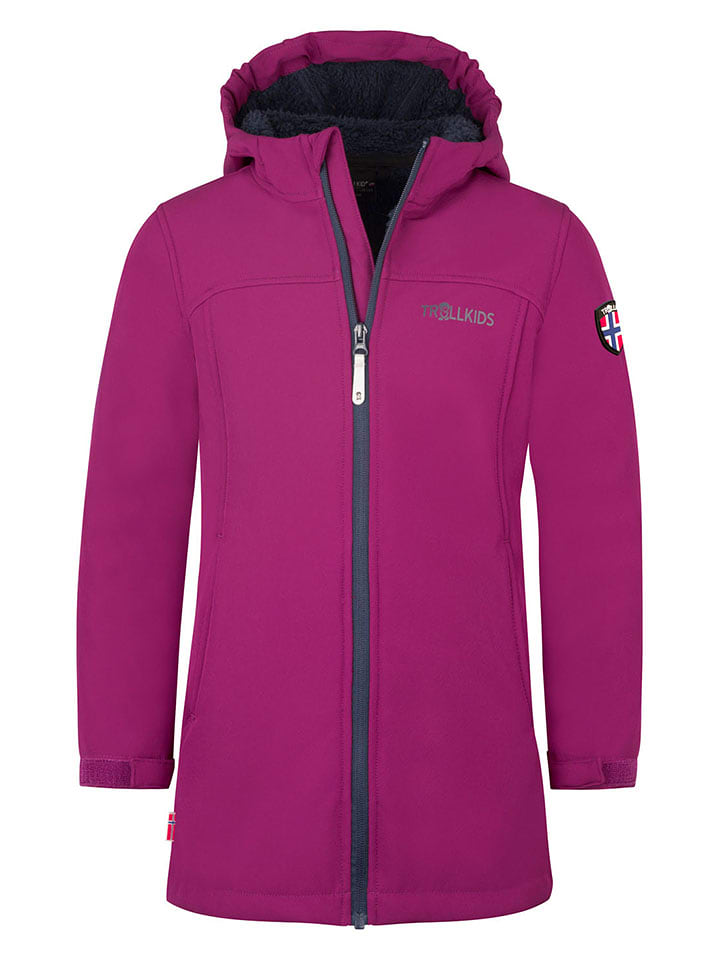 Trollkids Softshellmantel "Kristiansand" in Pink - 116