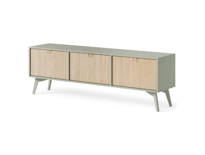 TV-Schrank Favoria 158 cm Eukalyptus/Fischgrät-Scandi mit