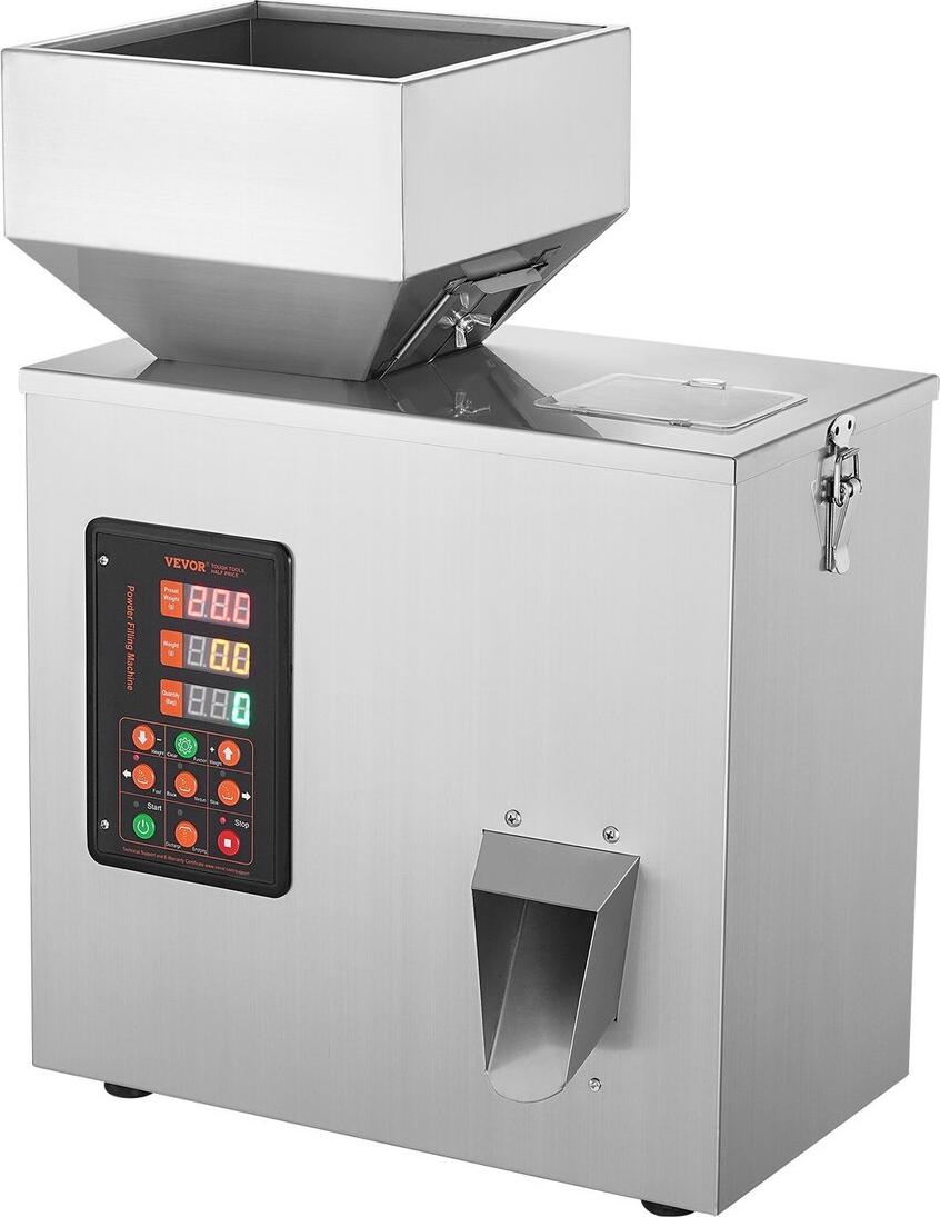 Pulverfüllmaschine, 0,002-0,44 lbs/1-200 g, automatische intelligente Partikel-Wiege- und Füllmaschine, Flaschenbeutel-Pulverfüller, Partikeldosierer für Tee, Samen, Getreide, Pulver, Mehl, Bohnen, Glitzer