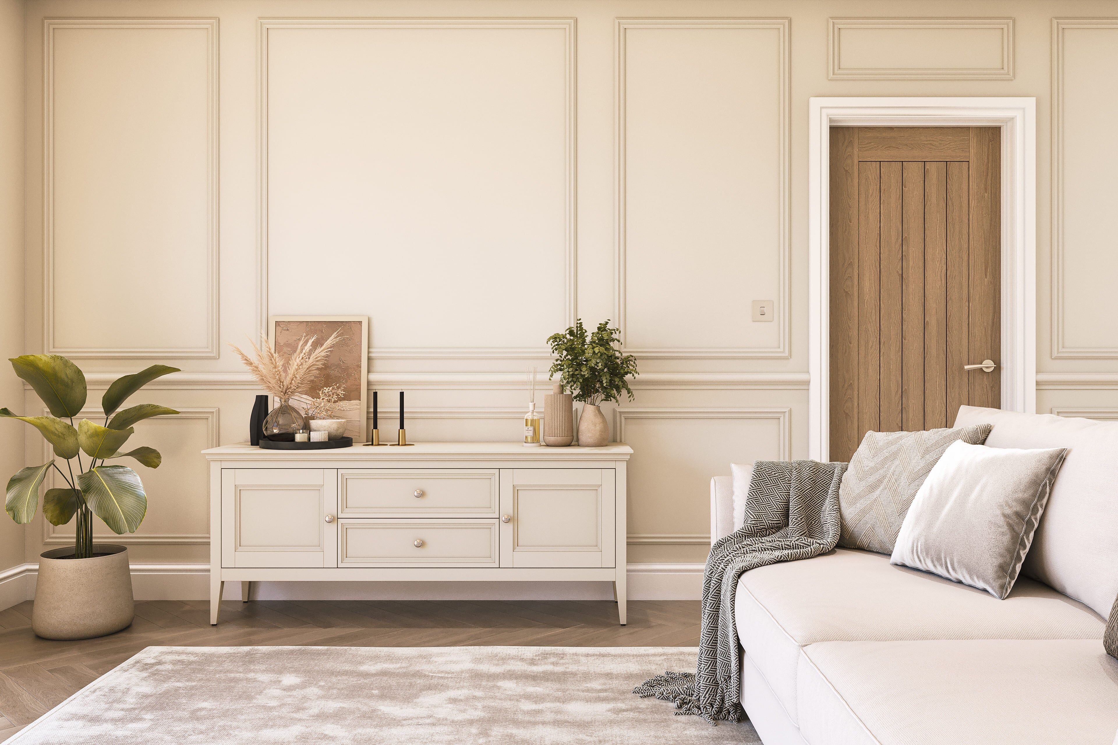 Hemway Chalk Paint   Warm Shade White   Shabby Chic   Furniture   Chalky Matt Finish - Warm Shade White - 1L