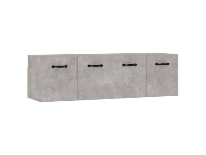 Heofavd Wandschrank 2er Set Betongrau 80x35x36,5 cm Holzwerkstoff
