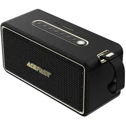 Acefast K3 Ultra Kabelloser Lautsprecher mit RGB-Hintergrundbeleuchtung, Bluetooth 5.4 – Schwarz (19 h), Bluetooth Lautsprecher, Schwarz