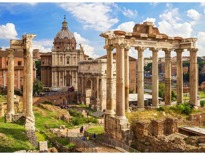 Fototapete PAPERMOON Roman Forum Rome , bunt, B:2m L:1,49m, Vlies, Tapeten, Fototapete