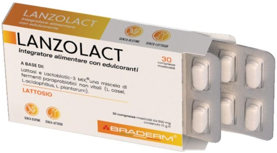BRADERM Srl LANZOLACT 30Cpr