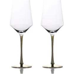 Intirilife Wein Glas Set für Rotwein Weisswein, Weingläser, Transparent