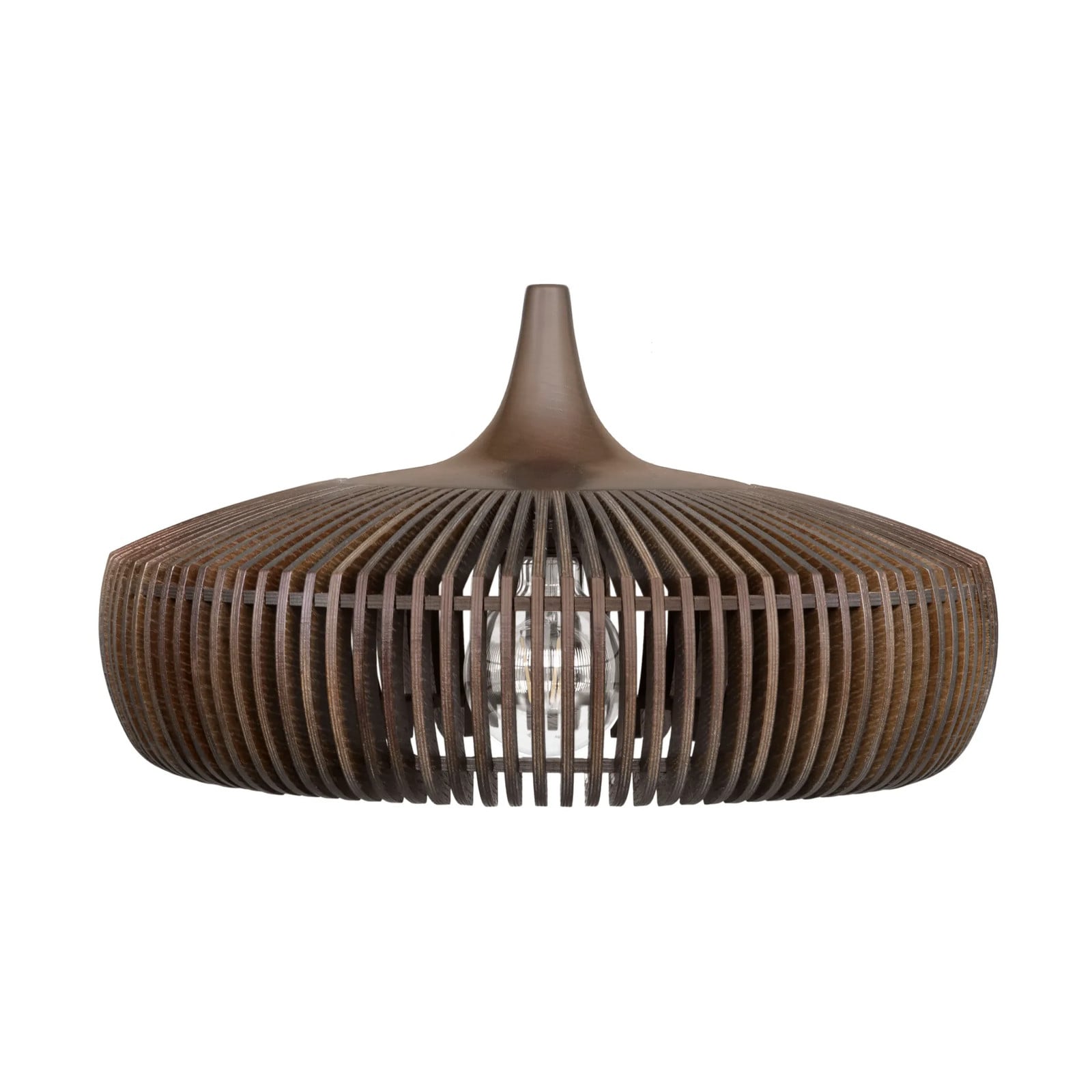 Umage Clava Dine houten lampenkap, rond, donker eiken, Ø 43 cm