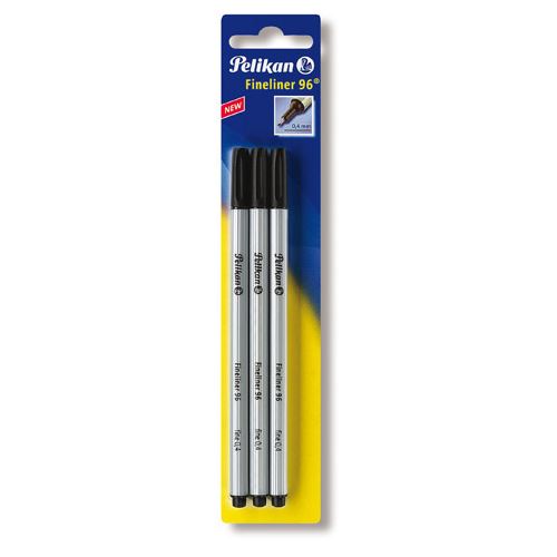 Pelikan Fineliner 96 schwarz 3er 0.4mm Blister