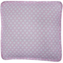 Krasilnikoff Sitzkissen Box Bezug Pink with Flowers,  45 x 45 cm