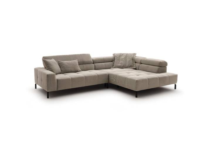 Candy Colleen Sofa in Cord optional mit Hocker - Feincord sand ,