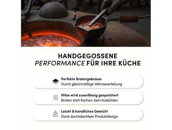 Hoffmann Germany Fischpfanne Hoffmann STONIQ Schnitzelpfanne oval 38x28 cm IQ-SHIELD mit Deckel, Aluguss (2-tlg), abnehmbarer Griff, Edelstahlboden, backofenfest, PFAS-frei