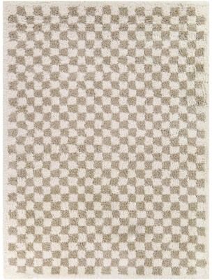 Balta Rugs Covey Plush Checkered Thick Shag Area Rug