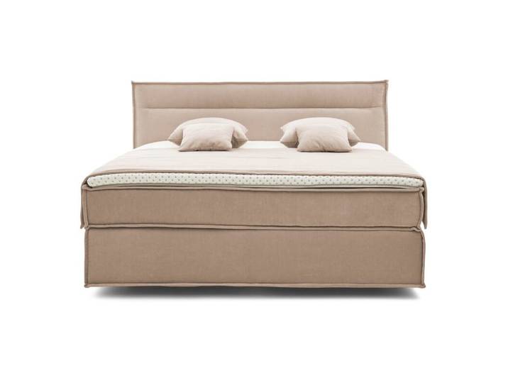 Musterring JustB! Boxspringbett inkl. Topper und Classic TT Partnermatratze - Flair 10071 hellbeige - Hart Hart Modern, Zeitlos