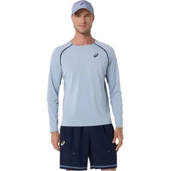 ASICS Match langarm Tennisshirt Herren 400 - grey blue L