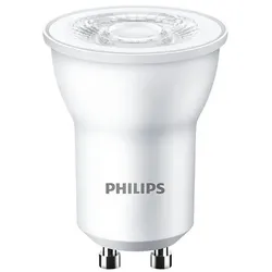 Aktion: Nur noch angezeigter Bestand verfügbar:  Philips GU10 MR11 LED Spot 3,5W wie 35W 36° Kunststoff 2700K für eine warmweiße Akzentbeleuchtung